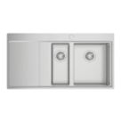 Clearwater Xeron 1.5 Bowl Stainless Steel Kitchen Sink  1000mm x 520mm