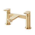 Highlife Bathrooms Rona Deck-Mounted Bath Filler Brushed Brass