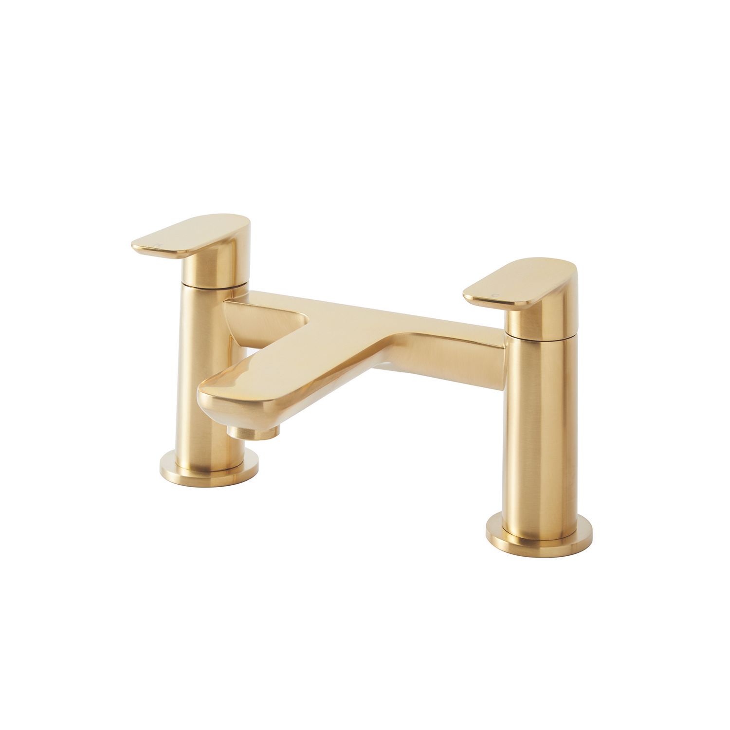 Highlife Bathrooms Rona Deck Mounted Bath Filler Brushed Brass (945HL)