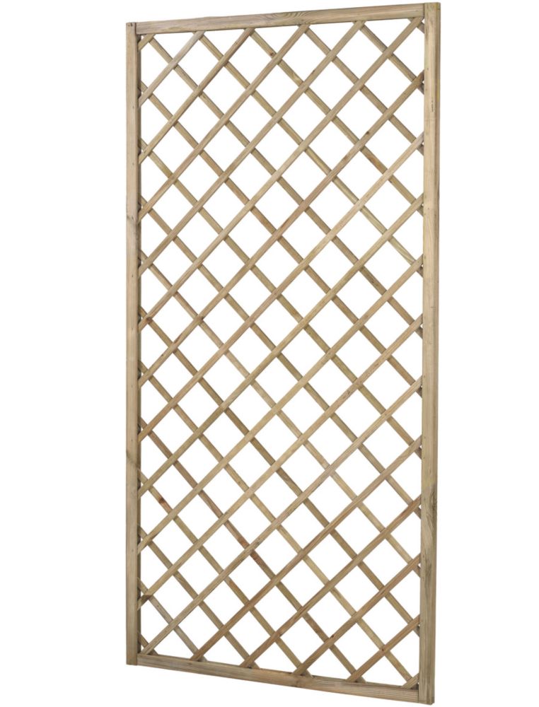 Forest Hidcote Softwood Rectangular Garden Trellis 3' x 6' 10 Pack ...