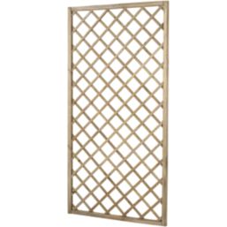 Forest Hidcote Softwood Rectangular Garden Trellis 3' x 6' 10 Pack