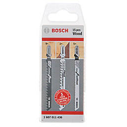 Bosch  2.607.011.436 Wood Jigsaw Blade Set 15 Pieces