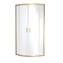 ETAL SMQU8BB-E6 Framed Quadrant Shower Enclosure  Brushed Brass 780mm x 780mm x 1900mm