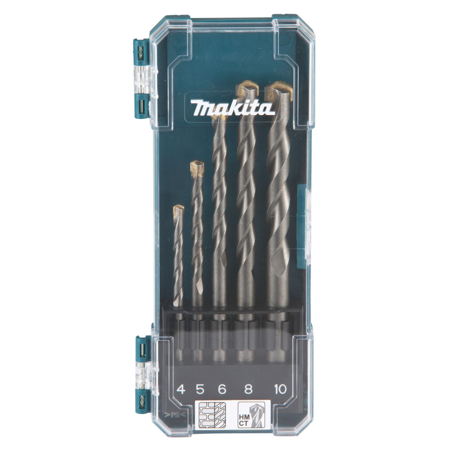 Makita Straight Shank Masonry Drill Bit Set 5 Pieces (945XP)