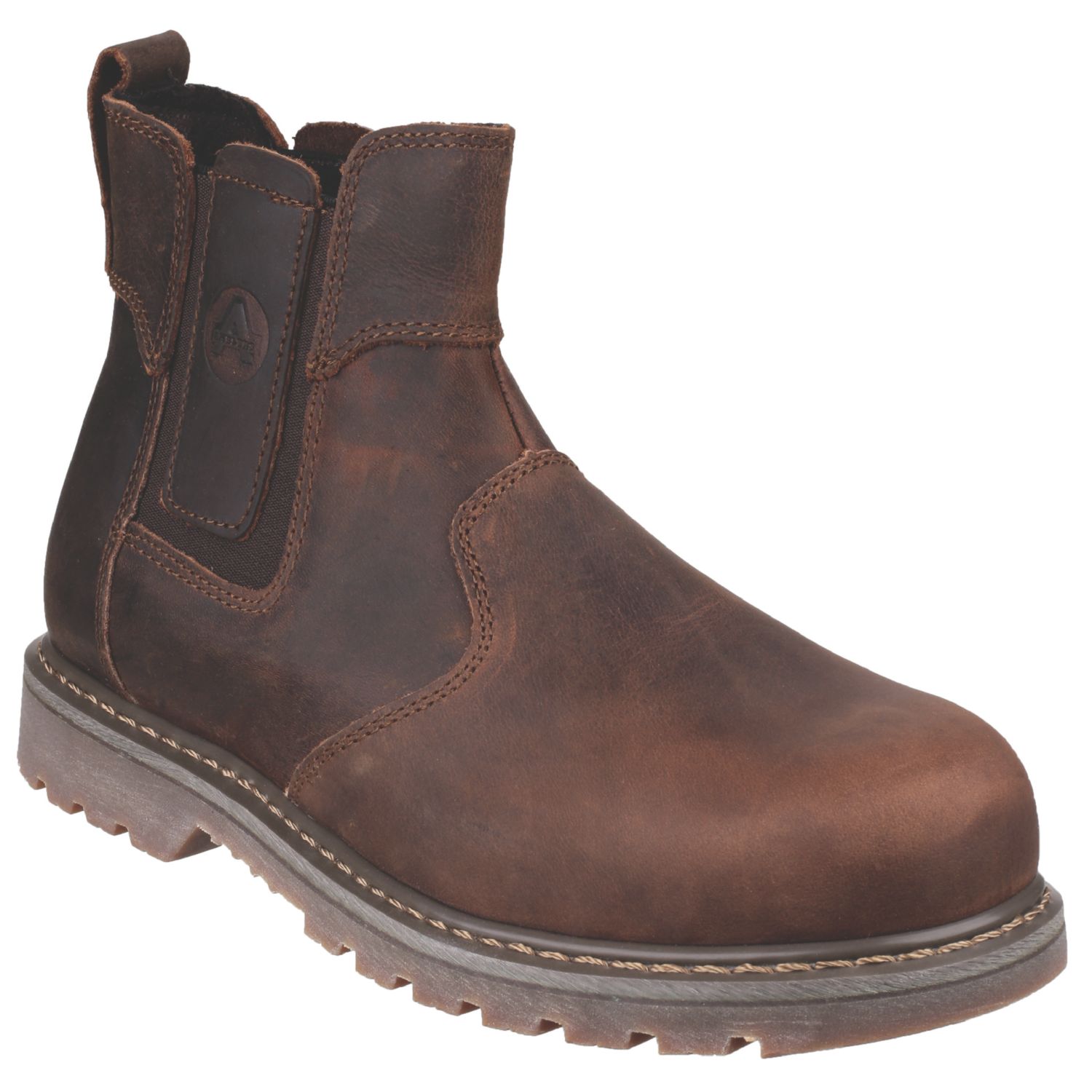 Amblers FS165 Size 9 Brown Steel Toe Cap Safety Dealer Boots (945XT)