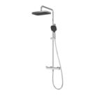Swirl Kuhli HP Rear-Fed Exposed Chrome Thermostatic Multi-Head Shower