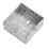 Knightsbridge  1-Gang Galvanised Steel Unfinished Back Box 35mm 10 Pack