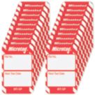 Scafftag  Microtag Inserts (Red) 20 Pack