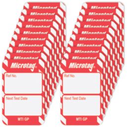 Scafftag  Microtag Inserts (Red) 20 Pack