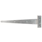 GateMate Matt Silver Straight Medium Tee Hinges  125mm x 16" x 400mm 2 Pack