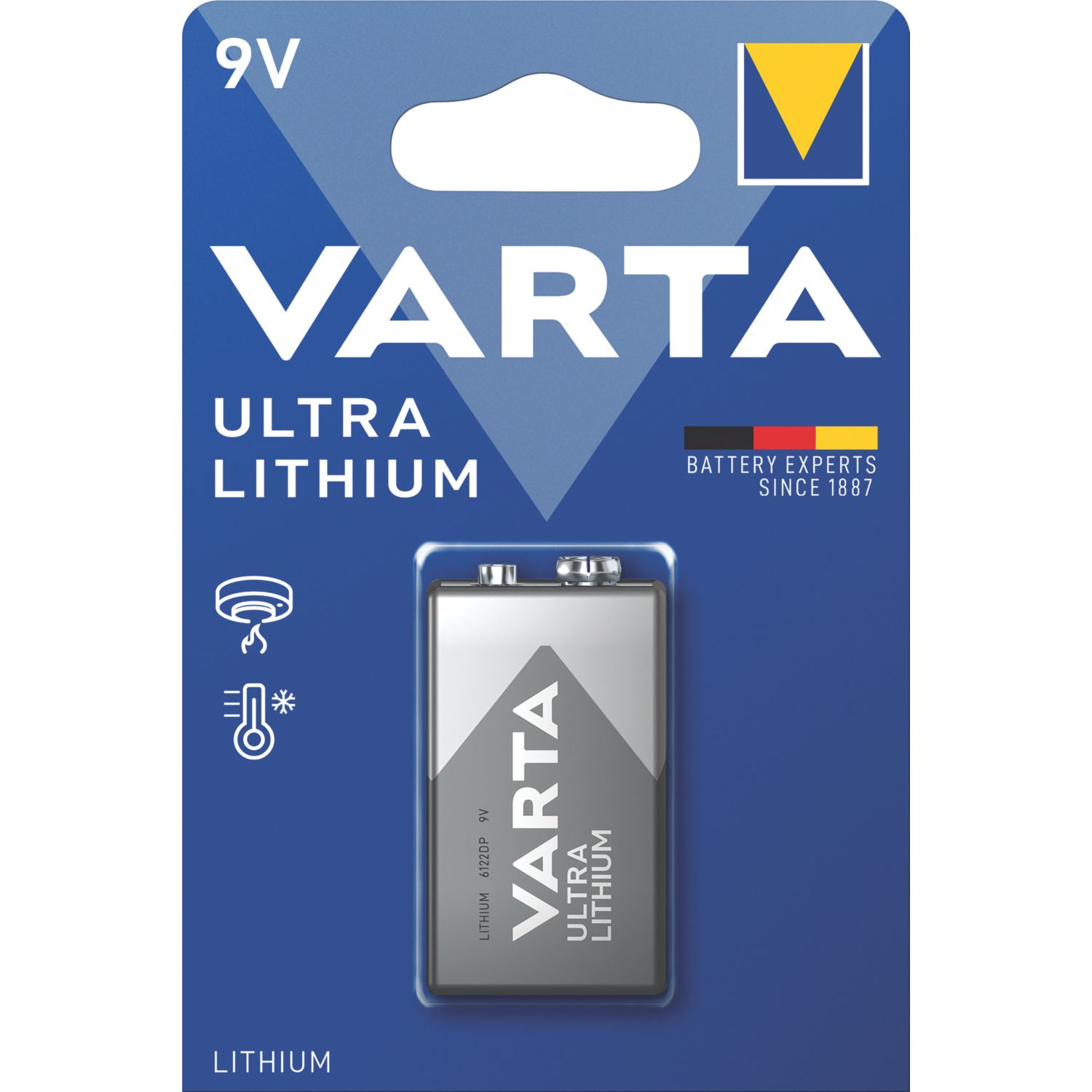 Varta Ultra 9V Lithium Battery (945YW)