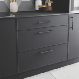 Essentials Annatto T Bar Handles Titanium 220mm 2 Pieces