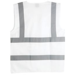 Pro RTX High Visibilty  Waistcoat White Medium 40" Chest