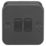 Knightsbridge  10AX 2-Gang 2-Way Metal Clad Switch