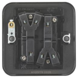 Knightsbridge  10AX 2-Gang 2-Way Metal Clad Switch