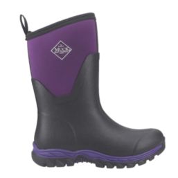 Muck Boots Arctic Sport II Mid Size 8 Womens Black/ Acai Non Safety Wellies