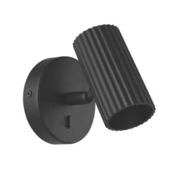 Eglo Portillo Cylindrical 1-Light Spotlight Black