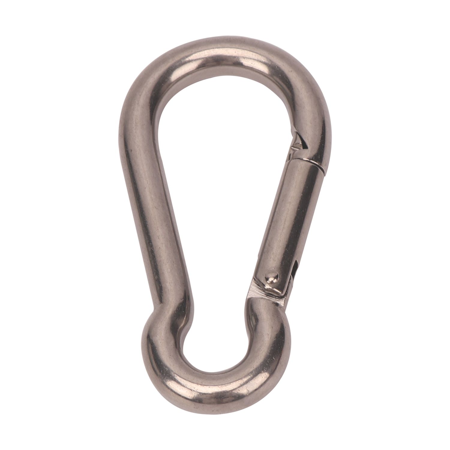 Essentials Karabiners Stainless Steel 80mm x 8mm 10 Pack (946FE)