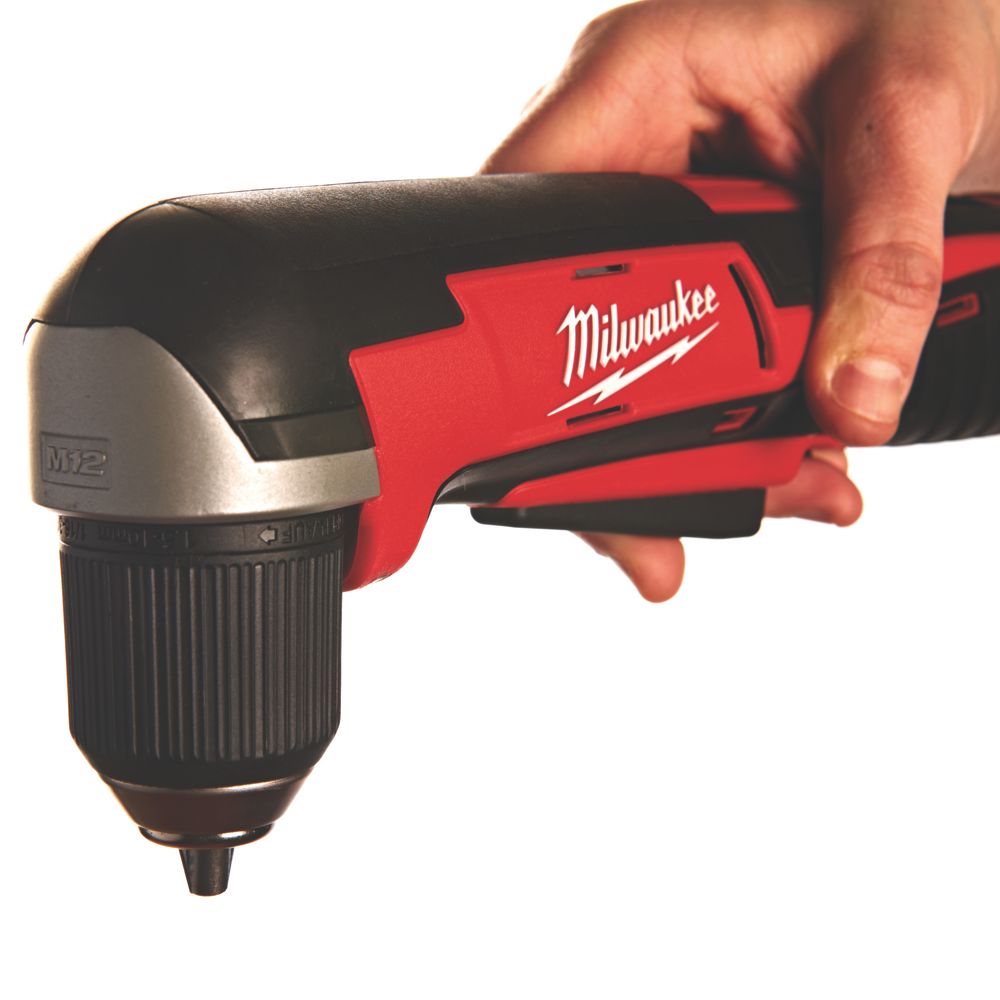 Milwaukee C12RAD-0 12V Li-Ion RedLithium Cordless Right-Angled Drill - Bare  - Screwfix