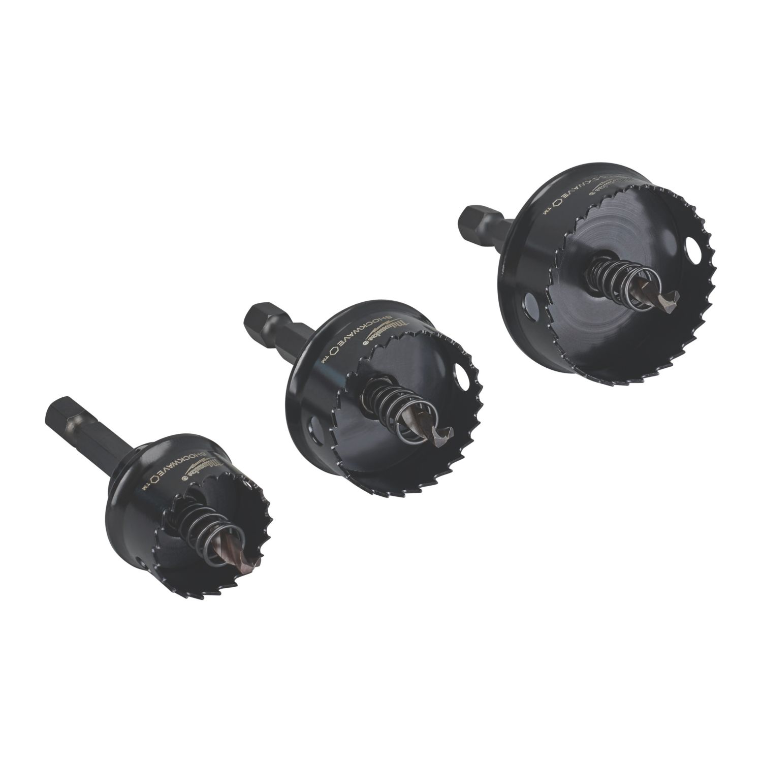 Milwaukee SHOCKWAVE 3-Saw Metal Impact Duty Holesaw Set (946GE)