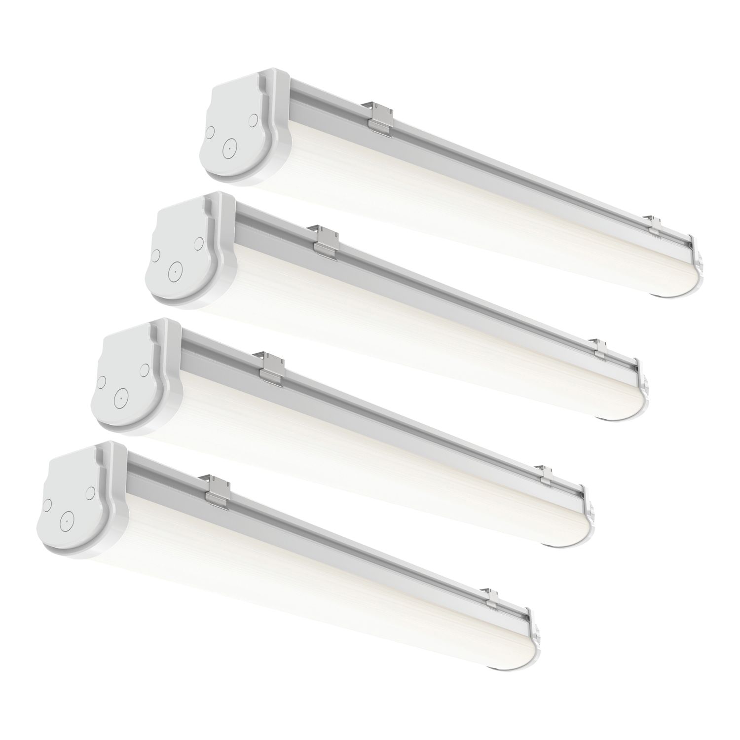 4lite Single 2ft LED ECO Non-Corrosive Battens 6500K 10W - 19W 1200 - 2100lm 220-240V 4 Pack (946GR)