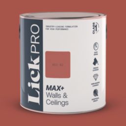 LickPro Max+ 2.5Ltr Red 02 Eggshell Emulsion  Paint
