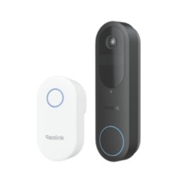Reolink D340B (Gen 2)  Wireless Battery & Hardwired WiFi Video Doorbell with Chime Black