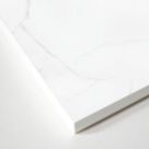 Wilsonart Zenith Marmo Paros Matt White Marble Effect Compact Laminate Breakfast Bar 3000mm x 950mm x 12mm
