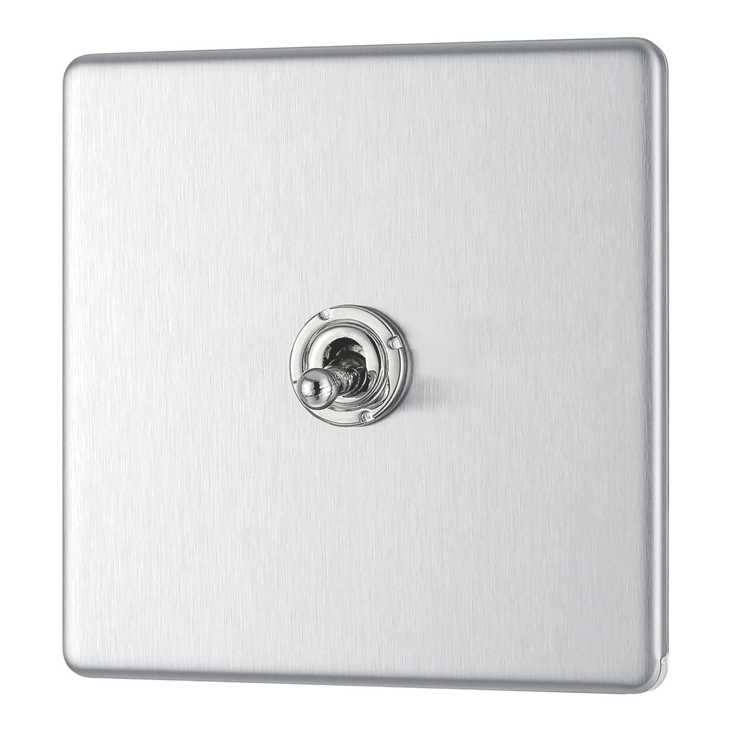 LAP 20A 16AX 1-Gang 2-Way Toggle Switch Brushed Stainless Steel (946PN)