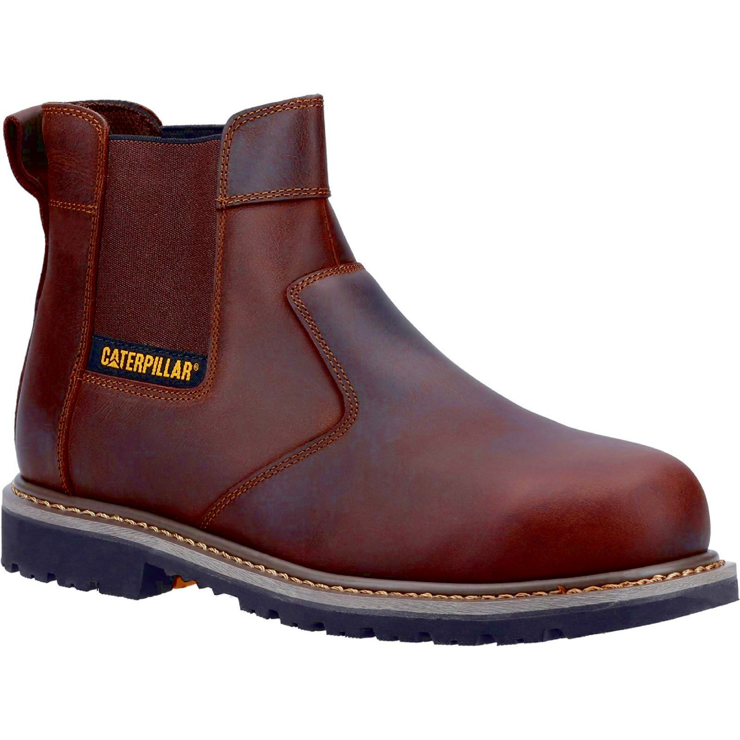 CAT Powerplant Size 10 Brown Steel Toe Cap Safety Dealer Boots (946PR)