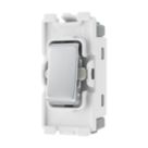 British General Nexus 20A Grid SP Centre Off Control Switch Brushed Steel