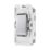 British General Nexus 20A Grid SP Centre Off Control Switch Brushed Steel
