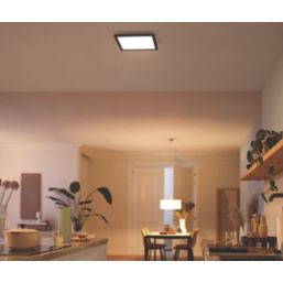 Philips SceneSwitch LED Panel Ceiling Light Black 12W 1100lm