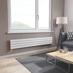 Ximax Oceanus 295mm x 1800mm 2075BTU White Horizontal Designer Radiator