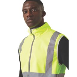 Regatta Pro Zip Collar Vest Hi-Vis Vest Yellow/Orange 2X Large 47" Chest