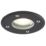 Zink Pan 100mm Outdoor Round Ground Lights Black 4 Pack