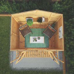 Mercia Traditional 7' x 6' 6" (Nominal) Apex Timber Summerhouse with Veranda