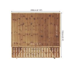 Mercia Traditional 7' x 6' 6" (Nominal) Apex Timber Summerhouse with Veranda