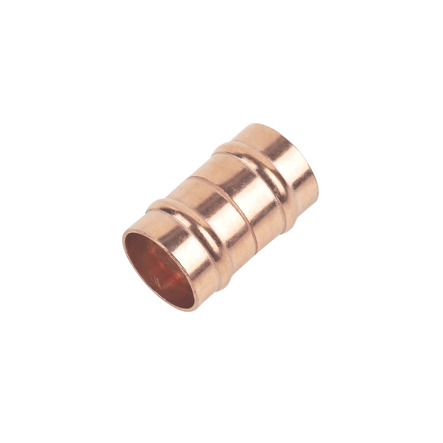 Flomasta Copper Solder Ring Equal Couplers 15mm 10 Pack (94727)