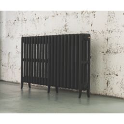 Arroll 660mm x 1114mm 4790BTU Black Cast Iron 4 Column Radiator