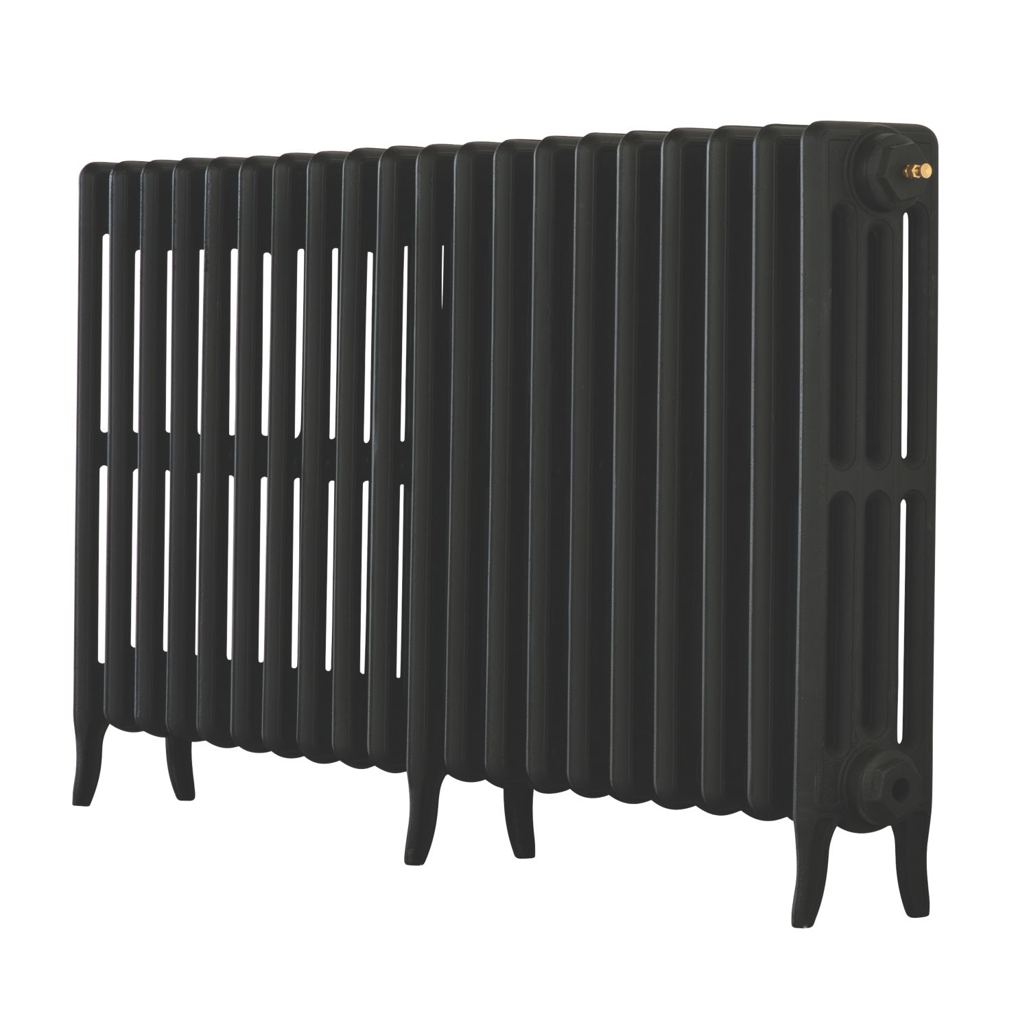 Arroll 660mm x 1114mm 4790BTU Black Cast Iron 4 Column Radiator (9472F)