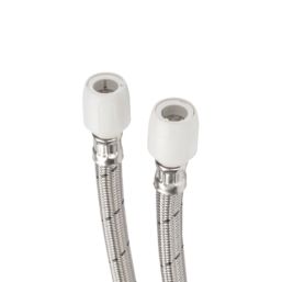 Hep2O Push-Fit Connection Flexible Tap Connectors 15mm x 15mm x 300mm 2 Pack