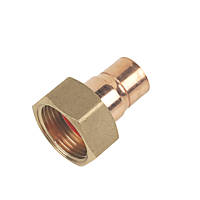 Flomasta   End Feed Straight Tap Connector 15mm x 3/4"
