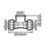 Flomasta  Brass Compression Adapting Tee 15mm x 15mm x 1/2"