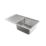Swirl Canche 1 Bowl  Polished Stainless Steel Sink 865mm x 505mm