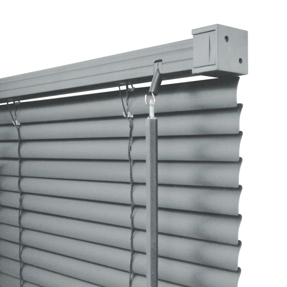 Renaissance Venetian Blind Grey 90cm x 150cm Drop - Screwfix
