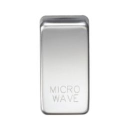 Knightsbridge 'MICROWAVE' Switch Cover Polished Chrome