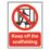 Essentials  "Keep Off The Scaffolding" Sign 500mm x 300mm