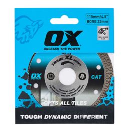OX Trade XL Tile Diamond Blade 115mm x 22.23mm