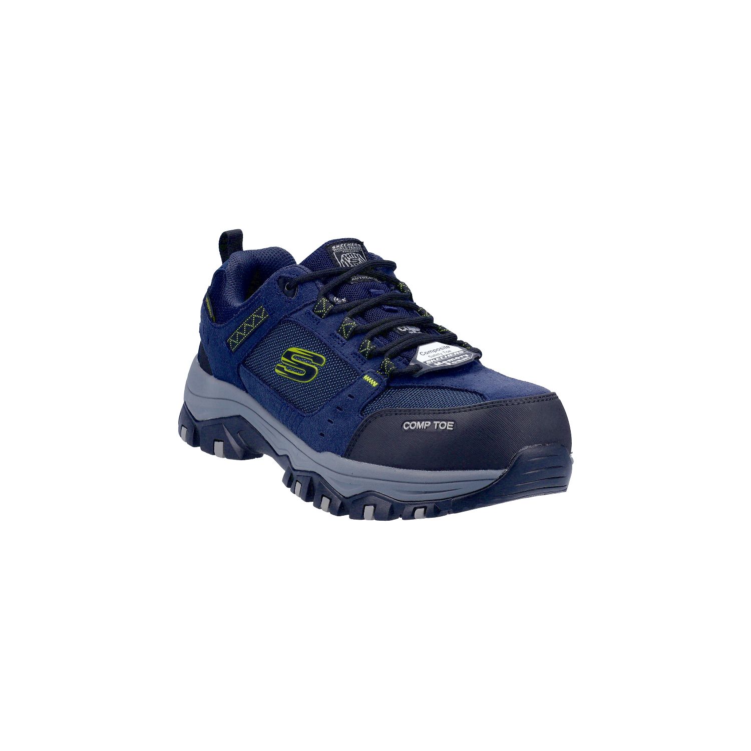 Skechers Greetah Size 11 Navy/Black Waterproof Safety Trainers (947JX)